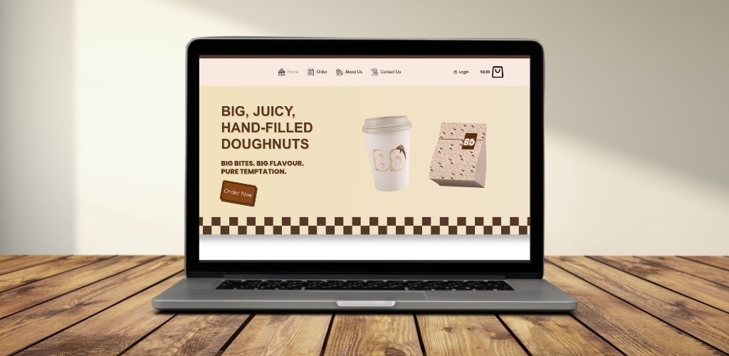 Boston Doughnuts website project preview